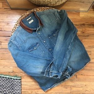 AllSaints Oversized Jean Shirt Jacket